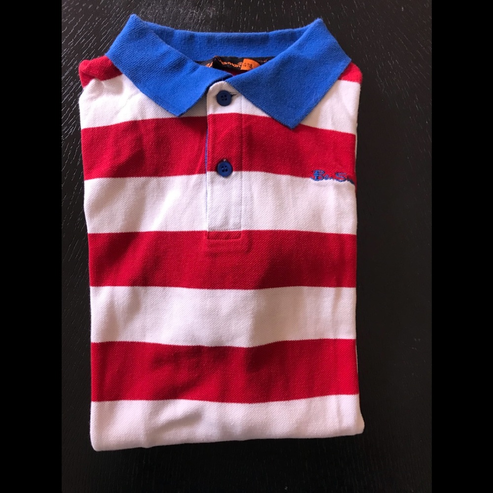Boys striped polo